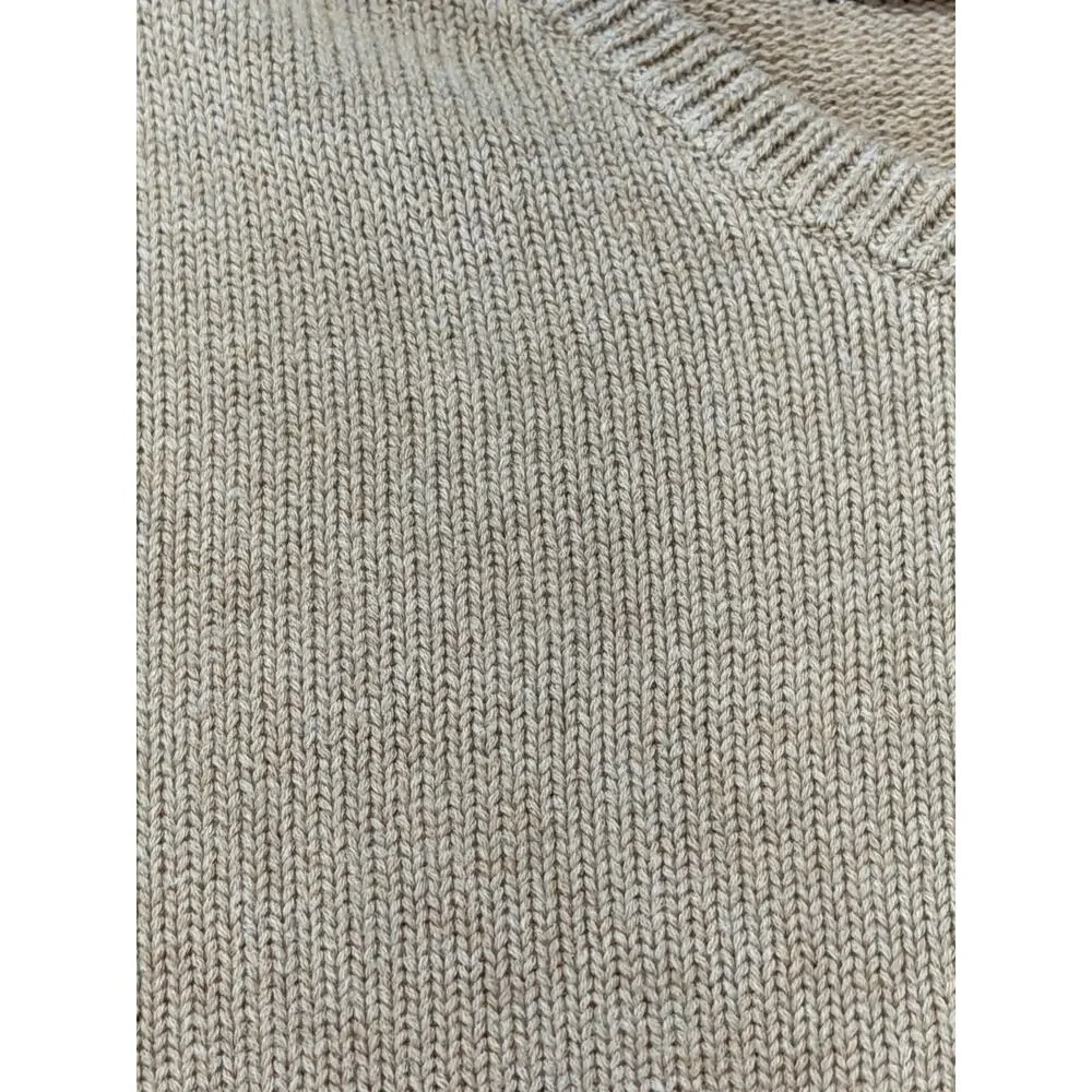 Polo Ralph Lauren Men’s Cotton Crewneck Cream Sweater Men’s XL‎ Blue Pony Logo